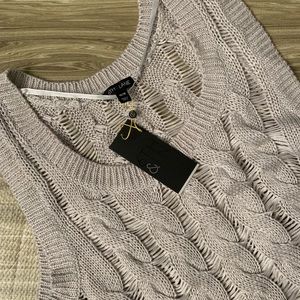 Lane Bryant 6th & Lane Cable Knit Tank NWT